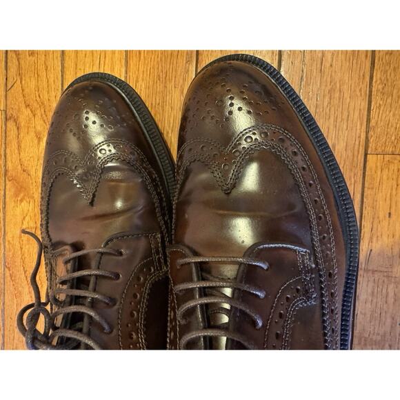 Paul Stuart Men\'s Maxwell Wingtip Brogue Leather Derby Shoes 8.5 (700THRIFTY main image 4